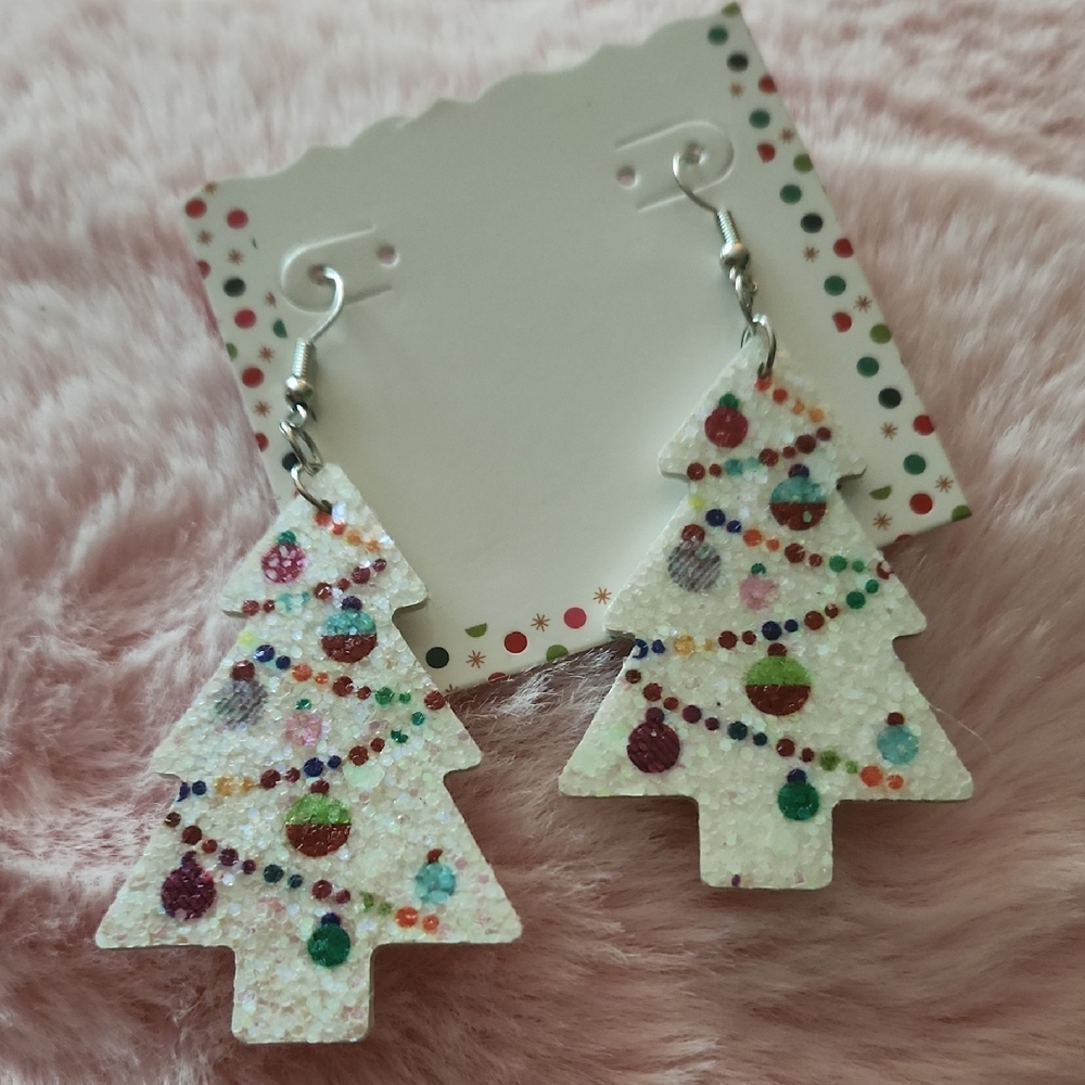 Festive Christmas Tree Earrings
